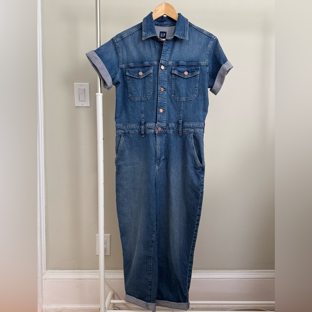 GAP Classic Blue Denim Romper